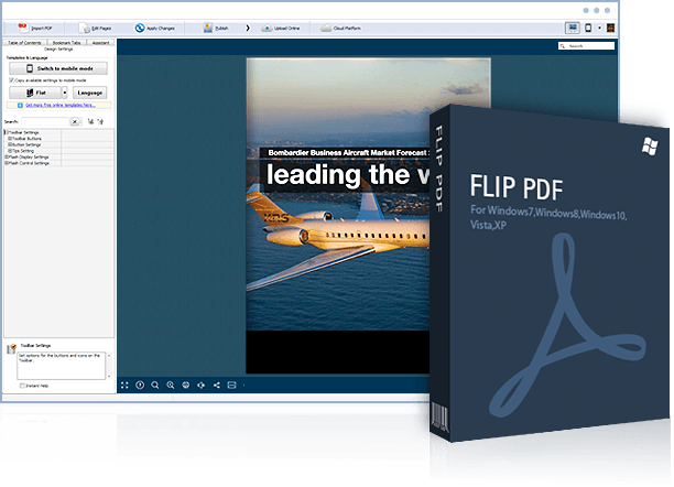 screenshot of Flip PDF Plus
